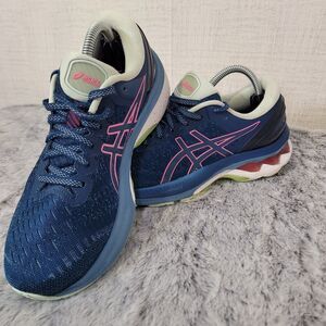 Asics Gel Kayano 27 Womens Size 7 Blue Running Shoes Sneakers 1012A649 Training